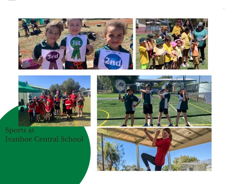 Photo banner of our students participating in different sports